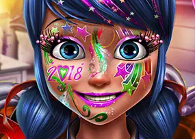 Dotted Girl New Year Makeup