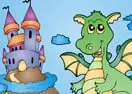 Dragon Castle Coloring