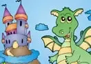 Jogar Dragon Castle Coloring - Infantis