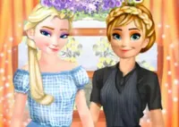 Elsa And Anna Work Dress Up