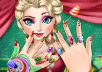 Jogar Elsa Christmas Manicure