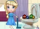 Jogar Elsa Clean Bathroom - Infantis
