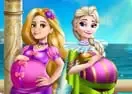 Jogar Elsa And Rapunzel Pregnant BFFs