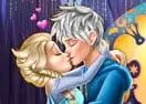 Elsa Kissing Jack Frost
