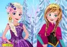 Elsa With Anna Dressup