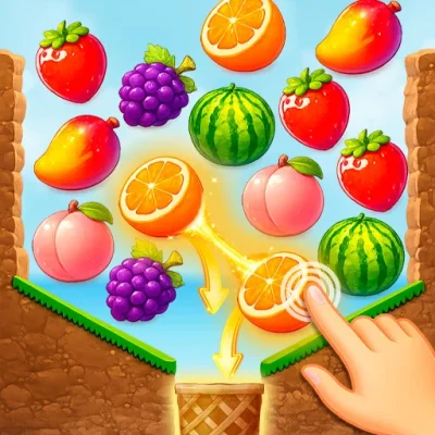 Fruit Match - Jogos de Frutas Grátis no Papa Jogos