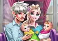 Jogar Ice Queen Twins Family Day - Bebês