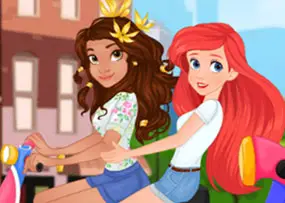 Princesses Visiting Belle