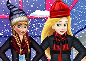 Princesses Winter Shopping
