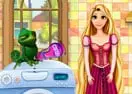 Rapunzel Washing Clothes