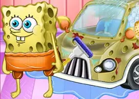 Spongebob Car Cleaning