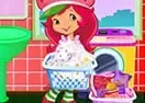 Jogar Strawberry Shortcake Washing Clothes - Infantis