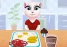Jogar Talking Angela Cooking Breakfast