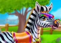 Jogar Zebra Caring - Animais